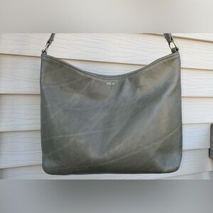 FOUNT Leather Kinsley Carryall Bag in Sea Stone, EUC